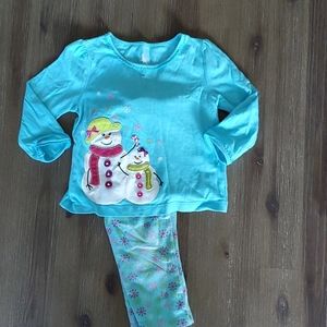 12m snowman pajamas